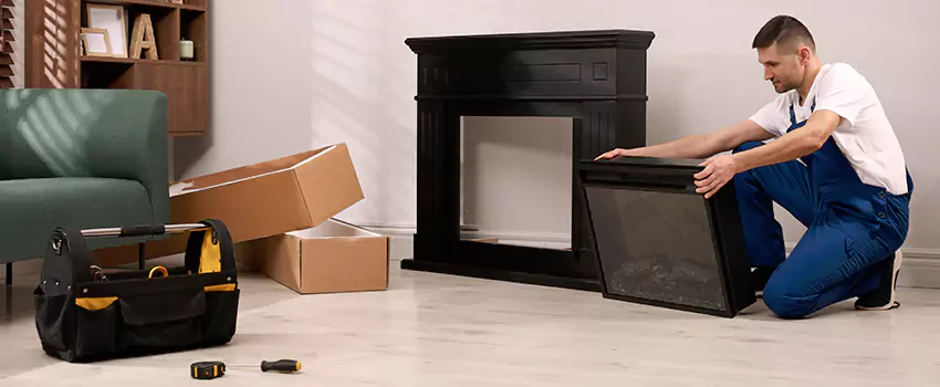 Old Rusted Metal Fireplace Repair And Replacement in Morton, IL